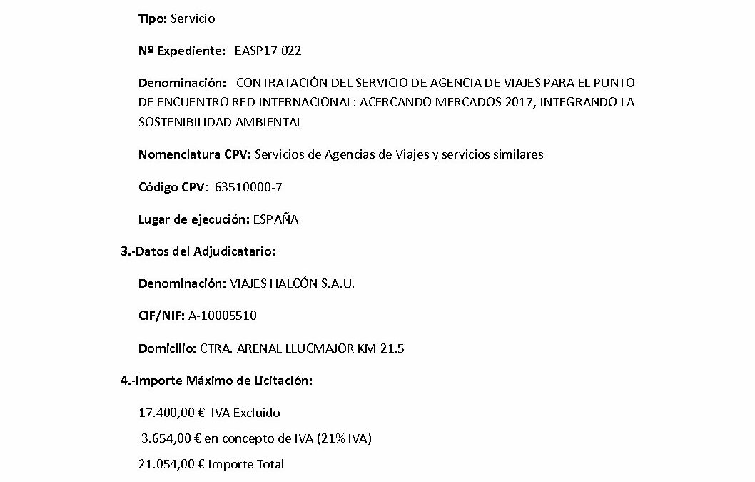 EASP17 022 Anuncio Adjudicacion