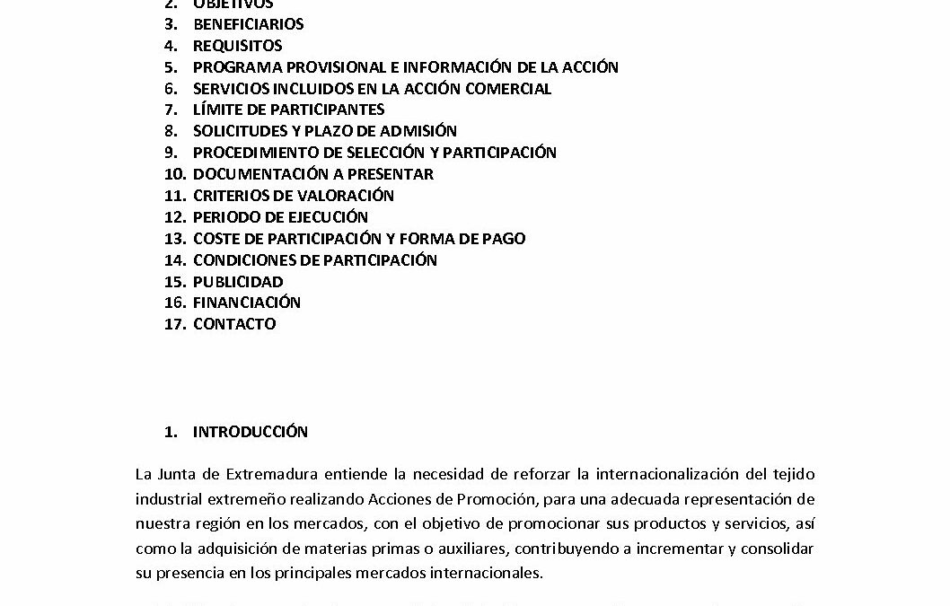 Convocatoria VP Subcontratacion 2017