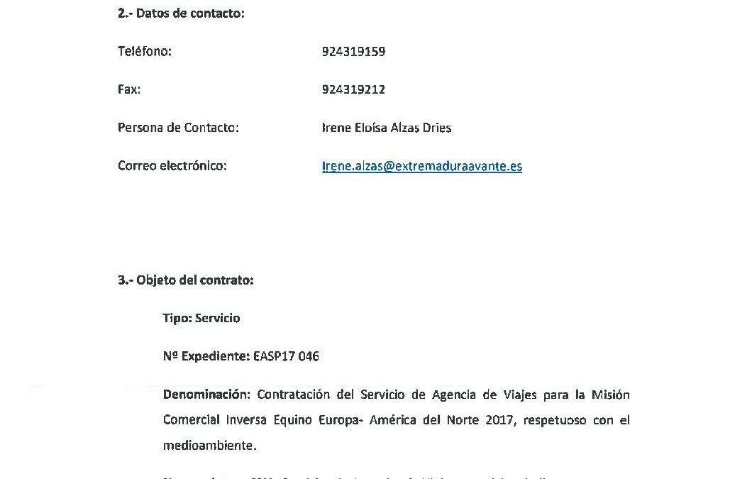 EASP17 046 Anuncio de Licitación