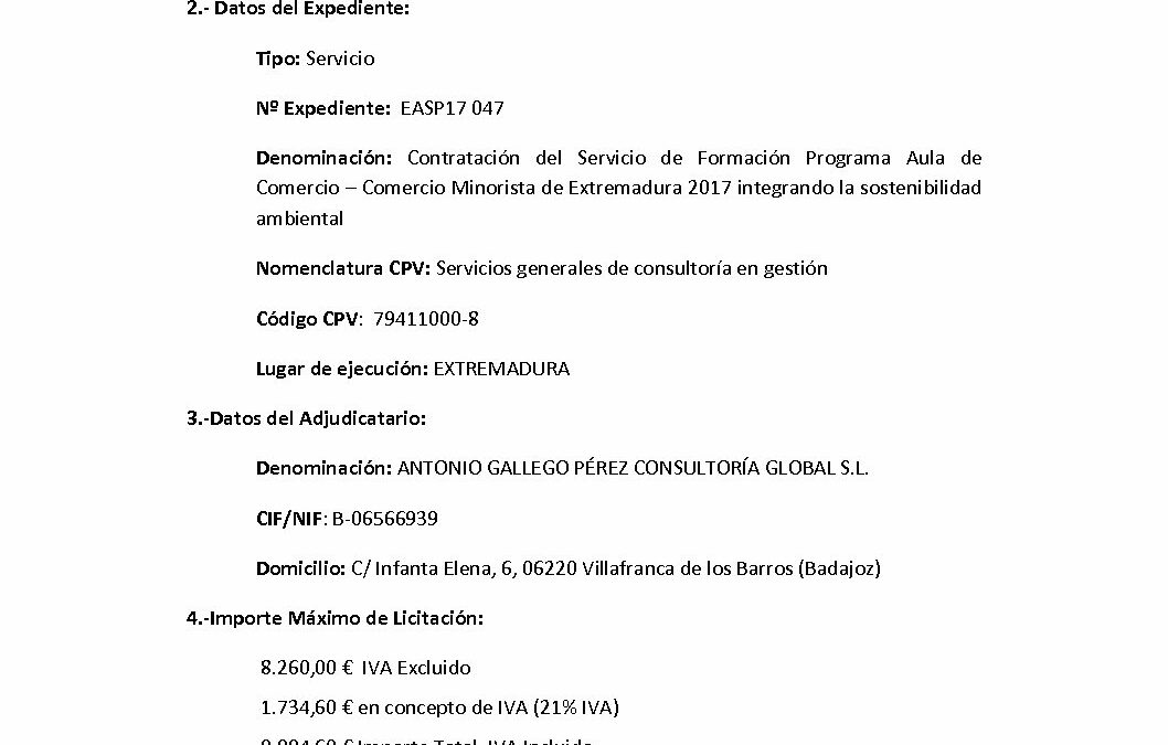 EASP17 047 Anuncio Adjudicacion