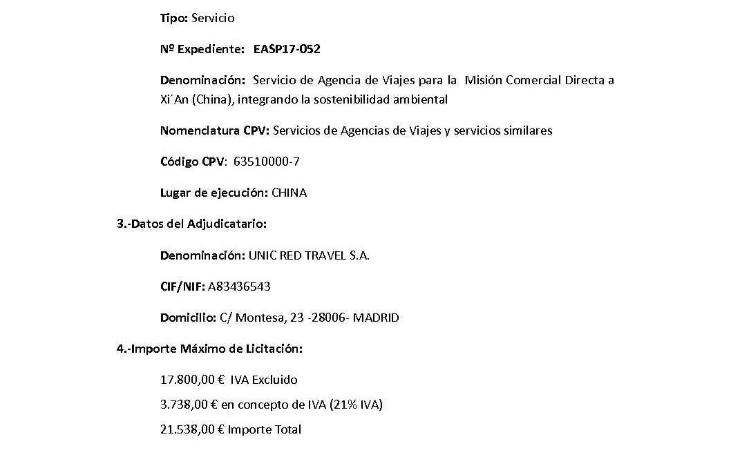 EASP17 052 Anuncio Adjudicación