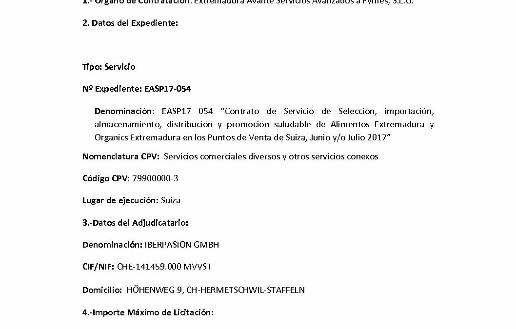 EASP17 054 Anuncio Adjudicacion