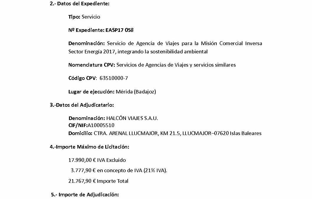 EASP17 058 Anuncio Adjudicacion
