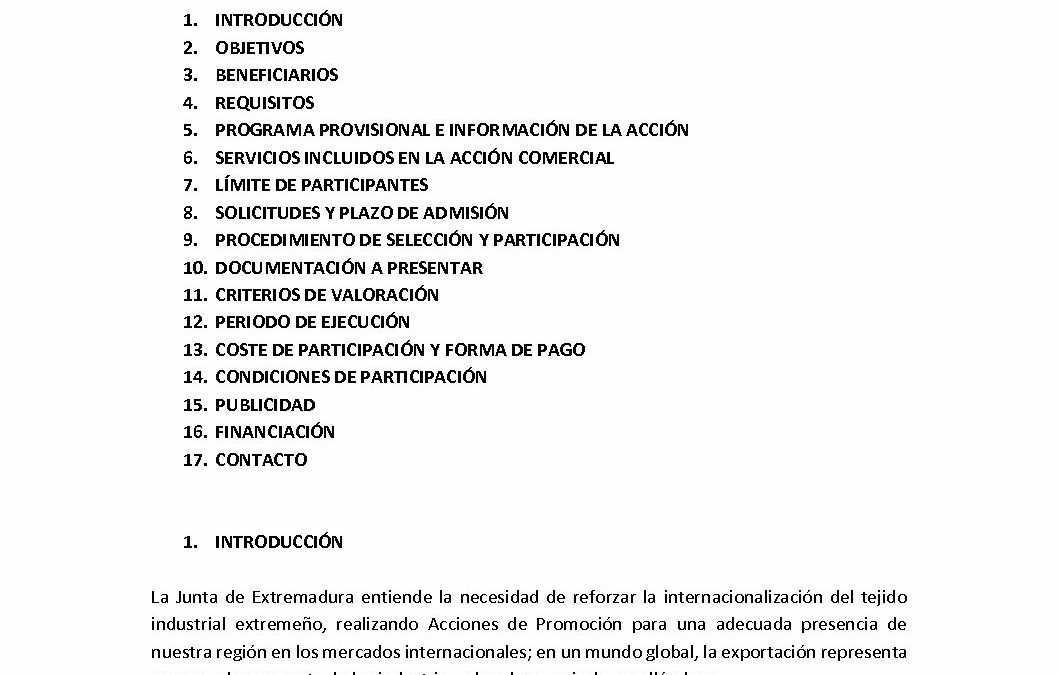 Convocatoria MCD Sect Ind Kazajistán 2017