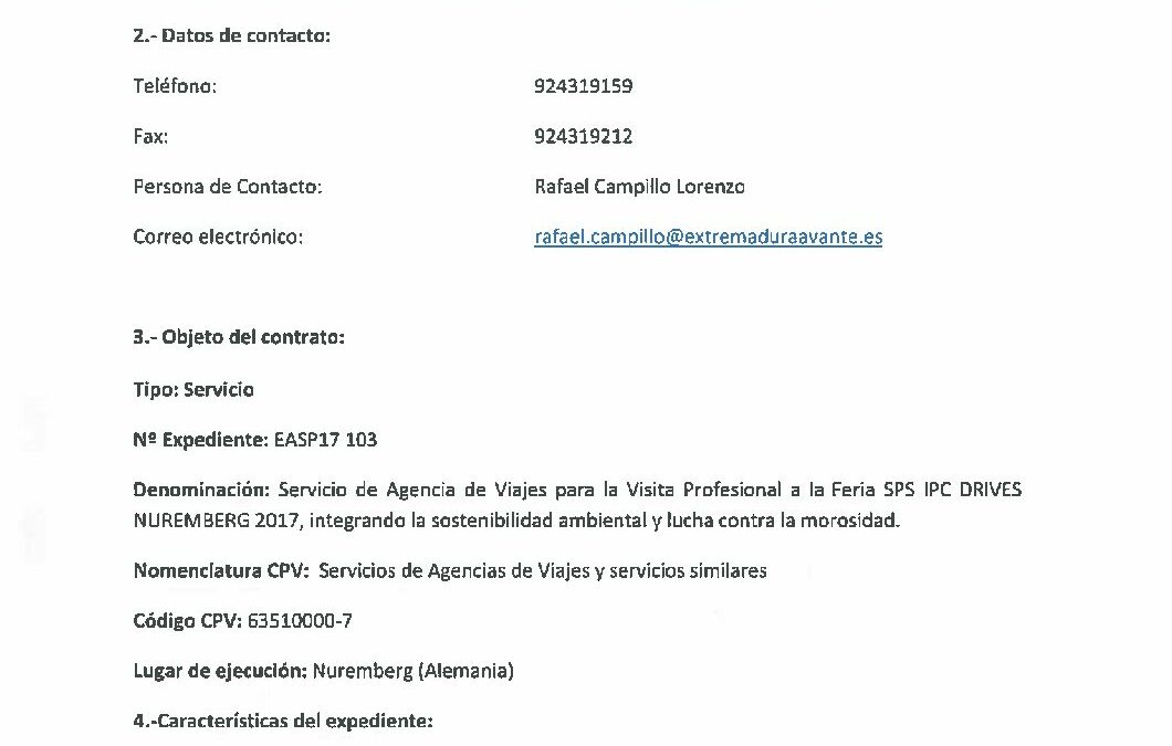 EASP17 103 Anuncio de licitación