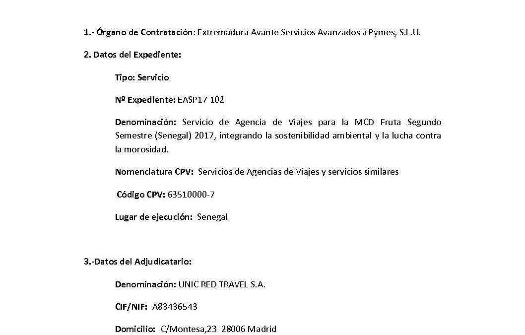 EASP17 102 Anuncio de Adjudicacion