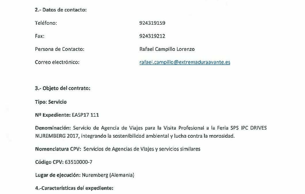 EASP17 111 Anuncio de Licitación