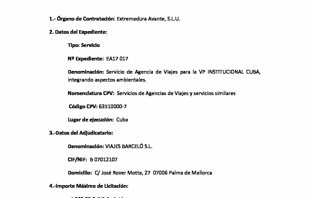 EA17 017 Anuncio de Adjudicacion
