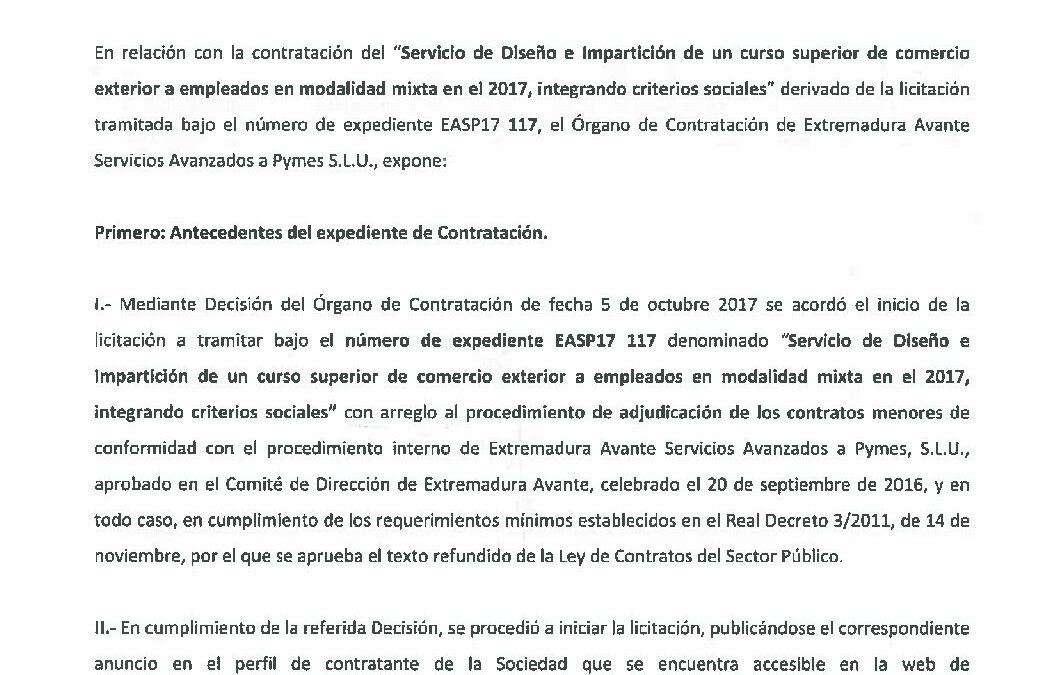 EASP17 117 DESESTIMIENTO CONTRATO