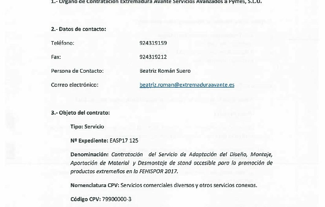 EASP17 125 AnuncioLicitacion