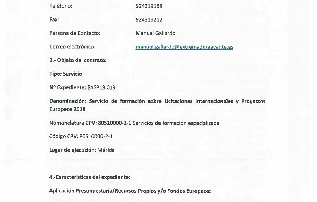 EASP18 019 AnuncioLicitacion