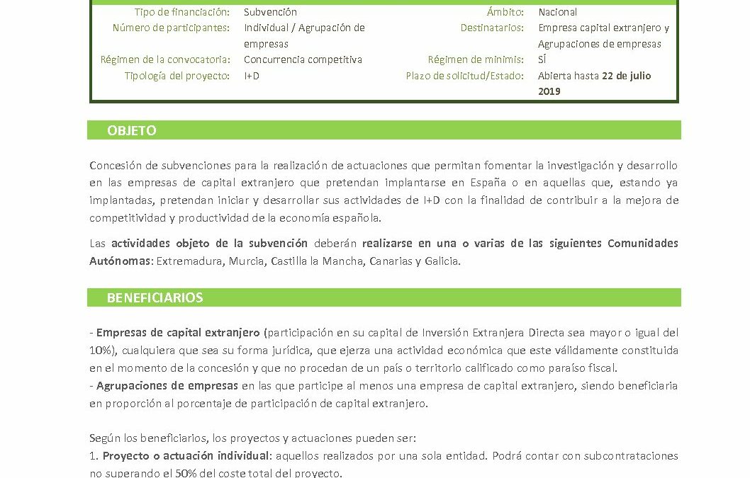 F_Programa de Inversiones de empresas extranjeras en actividades de I+D_ ICEX