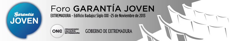 Participa en el FORO DE GARANTÍA JOVEN de Extremadura que se celebrará el 25 de Noviembre en Badajoz
