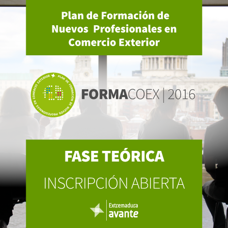 Abierto el plazo de inscripción para participar en el Plan de Formación de nuevos profesionales en Comercio Exterior, FORMACOEX 2016