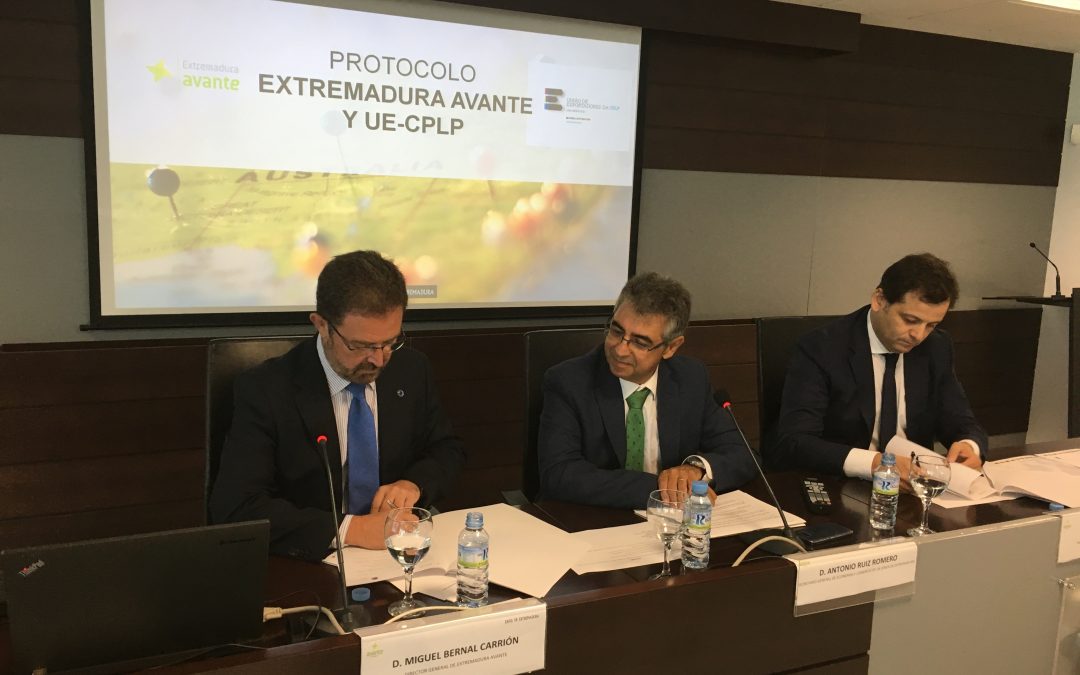 Extremadura Avante firma un protocolo de colaboración con la Unión de Exportadores de la CPLP