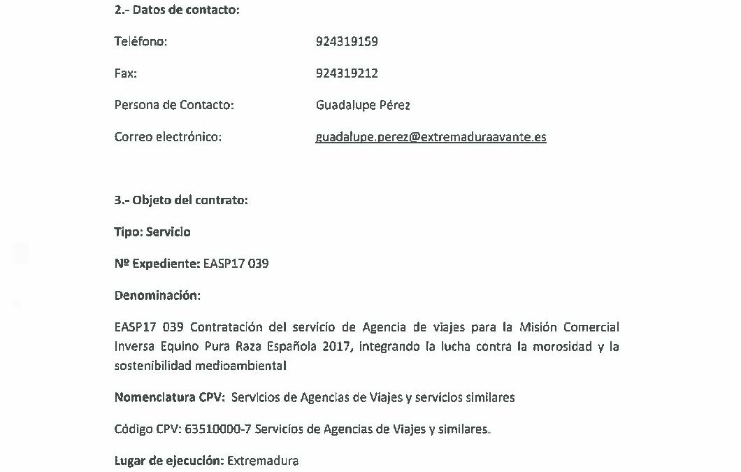 EASP17 039 Anuncio de Licitación