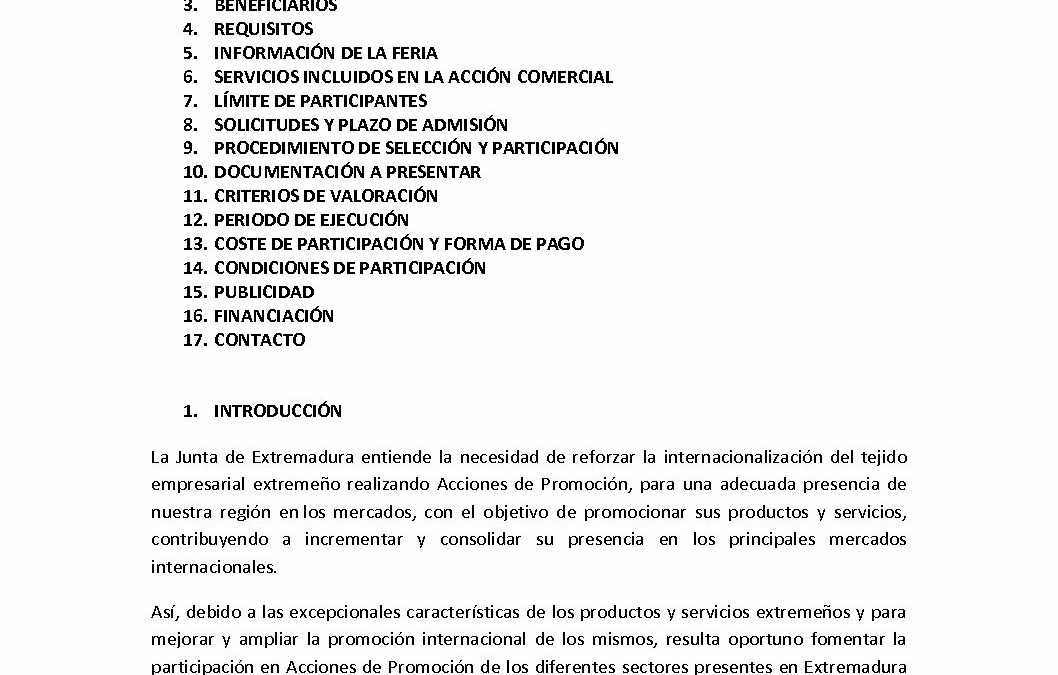 Convocatoria FIHAV 2017