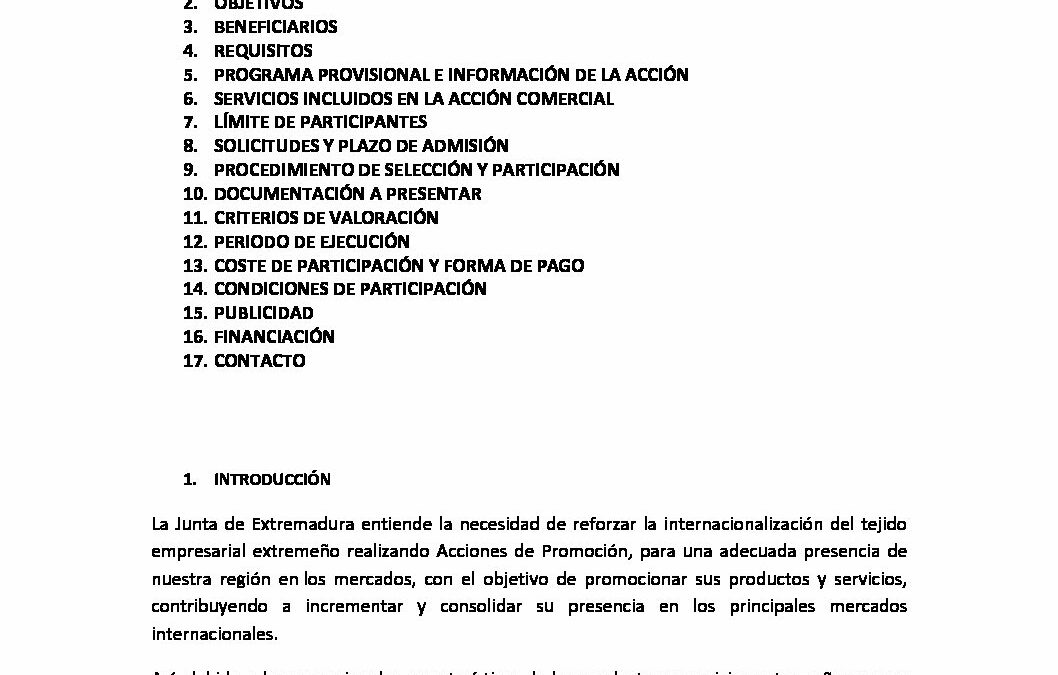 Convocatoria VP EXIB EVORA 2017