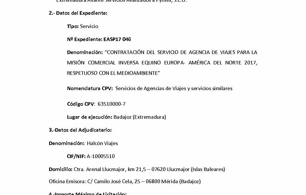 EASP17 046 Anuncio Adjudicacion