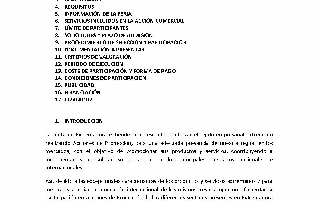 Convocatoria FARCAMA MADRID 2017