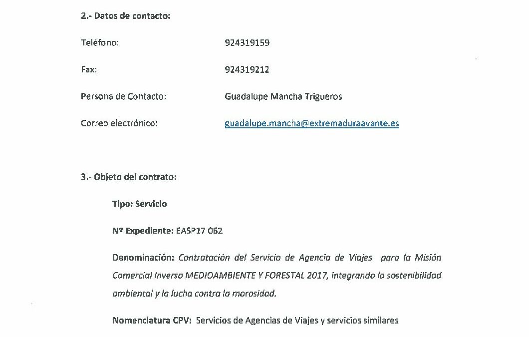 EASP17 062 Anuncio de Licitación