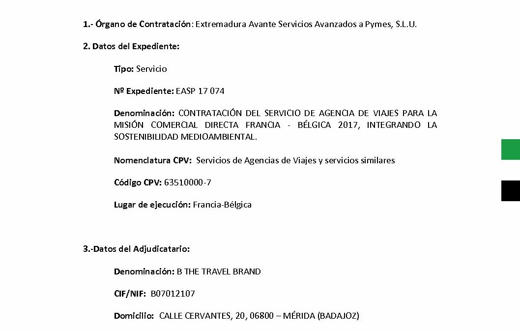 EASP 17 074 Anuncio de Adjudicacion