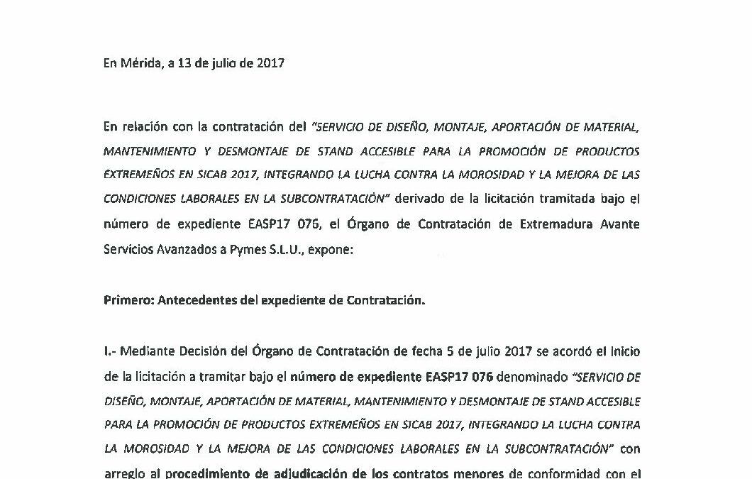 EASP17 076 DECISION DESESTIMIENTO CONTRATO