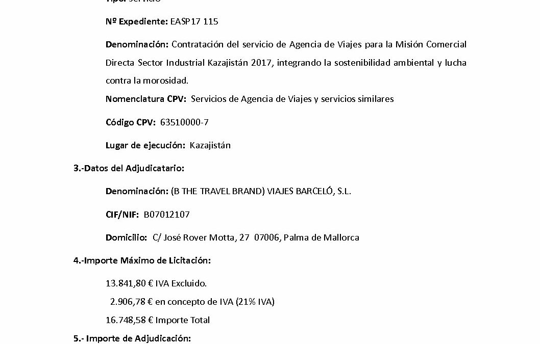 EASP17 115 Anuncio de Adjudicacion