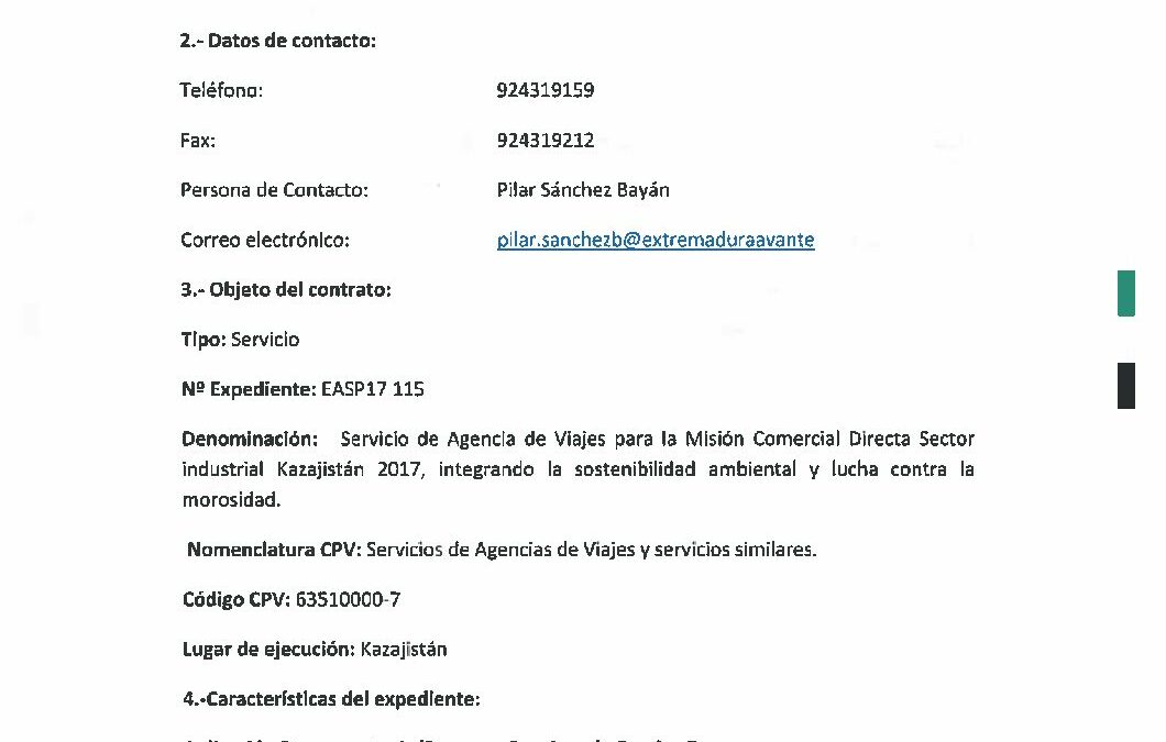 EASP17 115 Anuncio de licitación