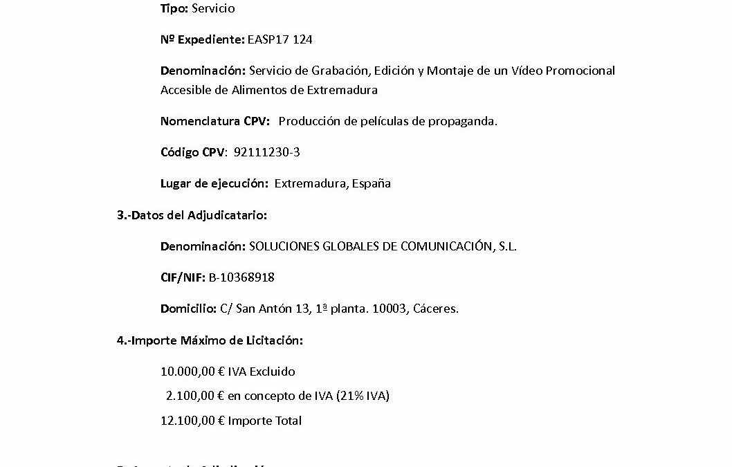 EASP17 124 Anuncio Adjudicacion