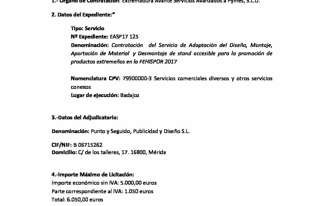 EASP17 125 Anuncio Adjudicacion