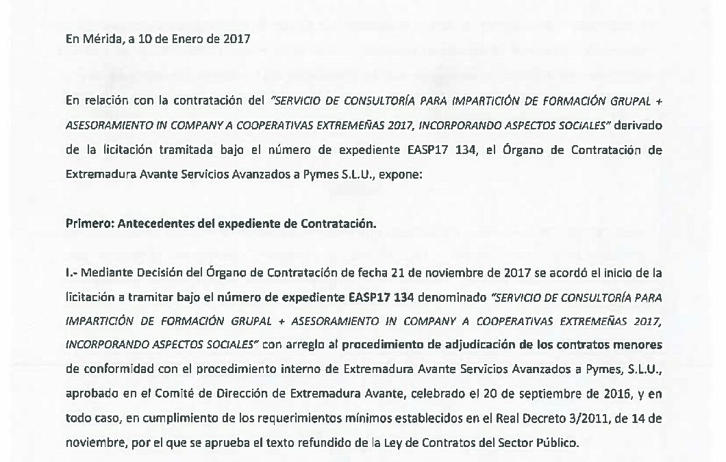 EASP17 134 Decisión de desistimiento