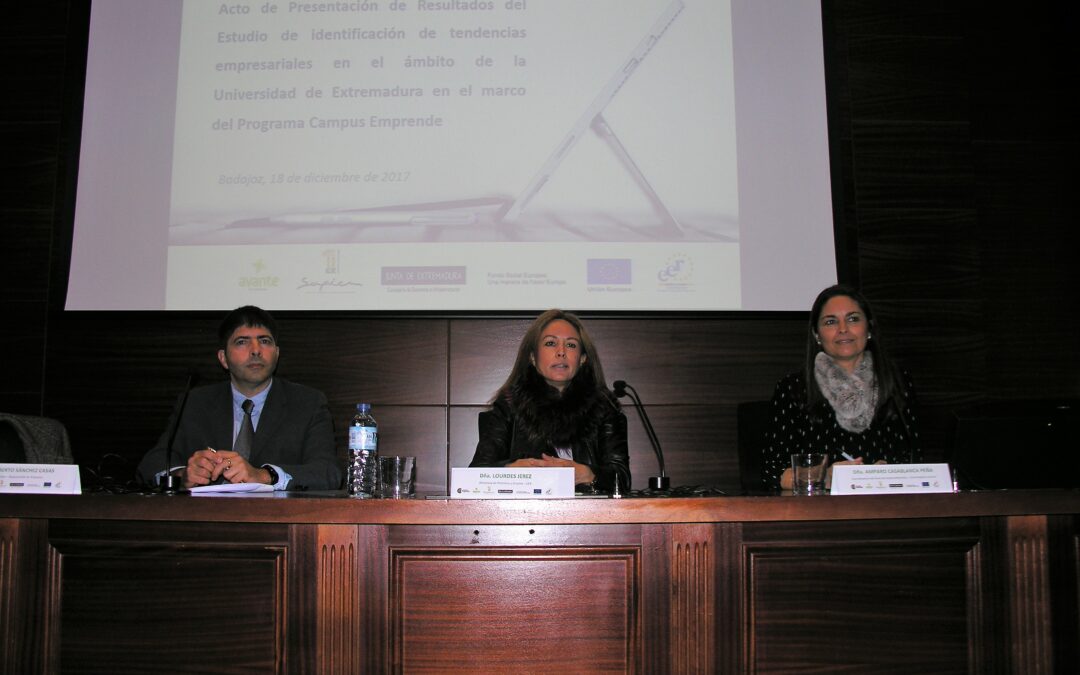Última jornada de presentación estudio identificación de tendencias empresariales Campus Emprende