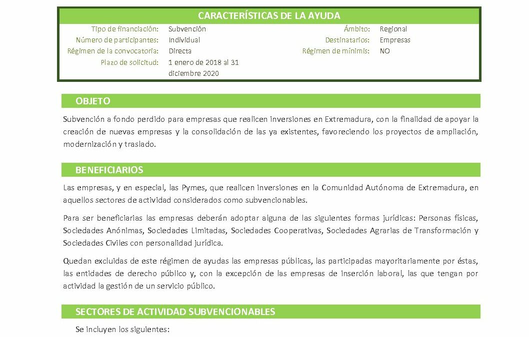 23 Incentivos autonomicos a la inversión empresarial