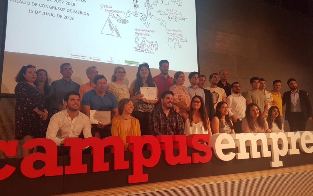 Reconocimiento al talento extremeño en la segunda edición de Campus Emprende