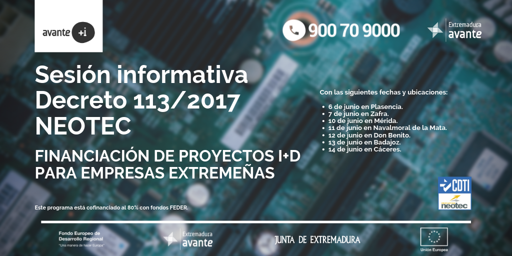 SESIÓN INFORMATIVA DECRETO 113/2017 Y NEOTEC