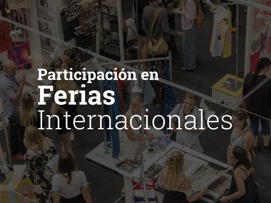 Apoyo a la participación en las ferias internacionales en el Pabellón Español 2020