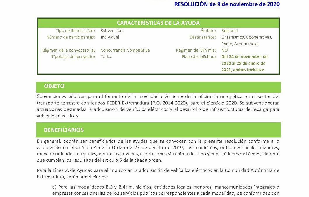 39 F_ subvenciones públicas fomento movilidad eléctrica