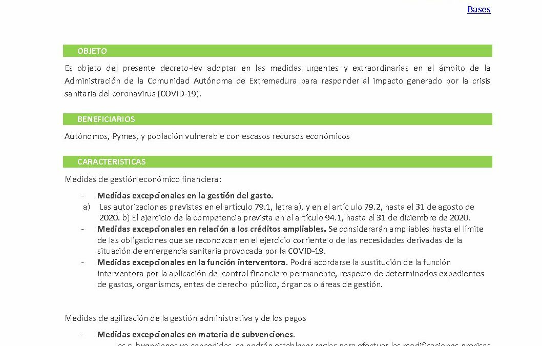 60 F_MEDIDAS COVID 19 JUNTA EXTREMADURA Ley3