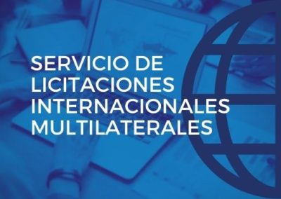 Servicio de Licitaciones Internacionales Multilaterales 2021