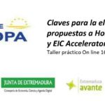 Taller Práctico Claves para la Elaboración de Propuestas a Horizonte Europa y EIC Accelerator