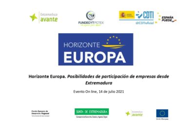 Sesiones on-line Horizonte Europa, EIC y Taller Práctico de Propuestas