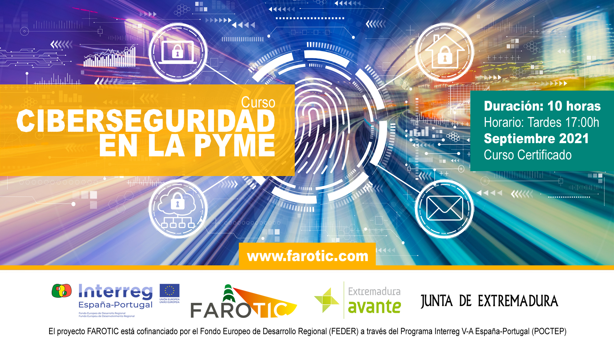 Curso "Ciberseguridad en la PYME". Proyecto FAROTIC.
