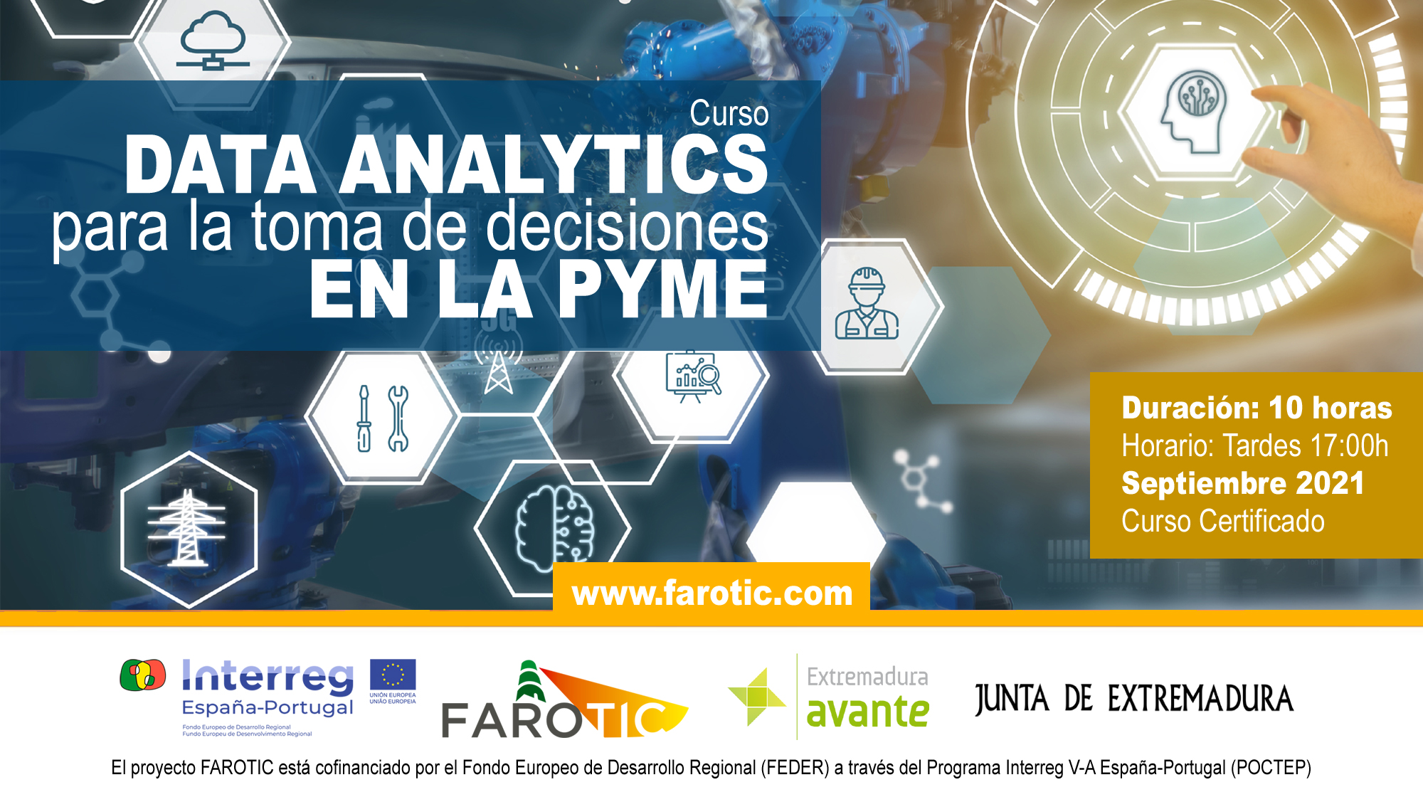 Curso "Data Analytics para la toma de decisiones en la PYME". Proyecto FAROTIC.