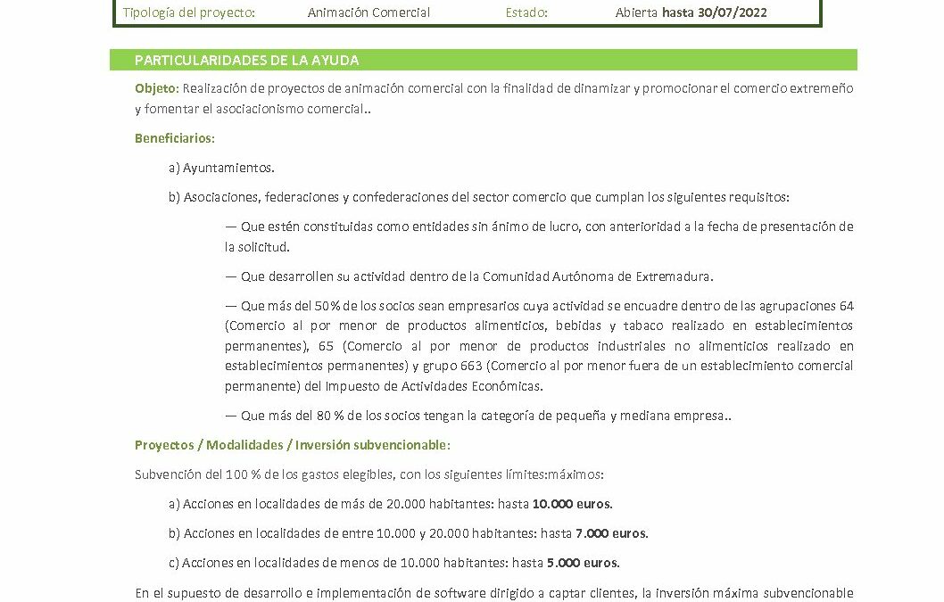 F_Ayudas Animación Comercial