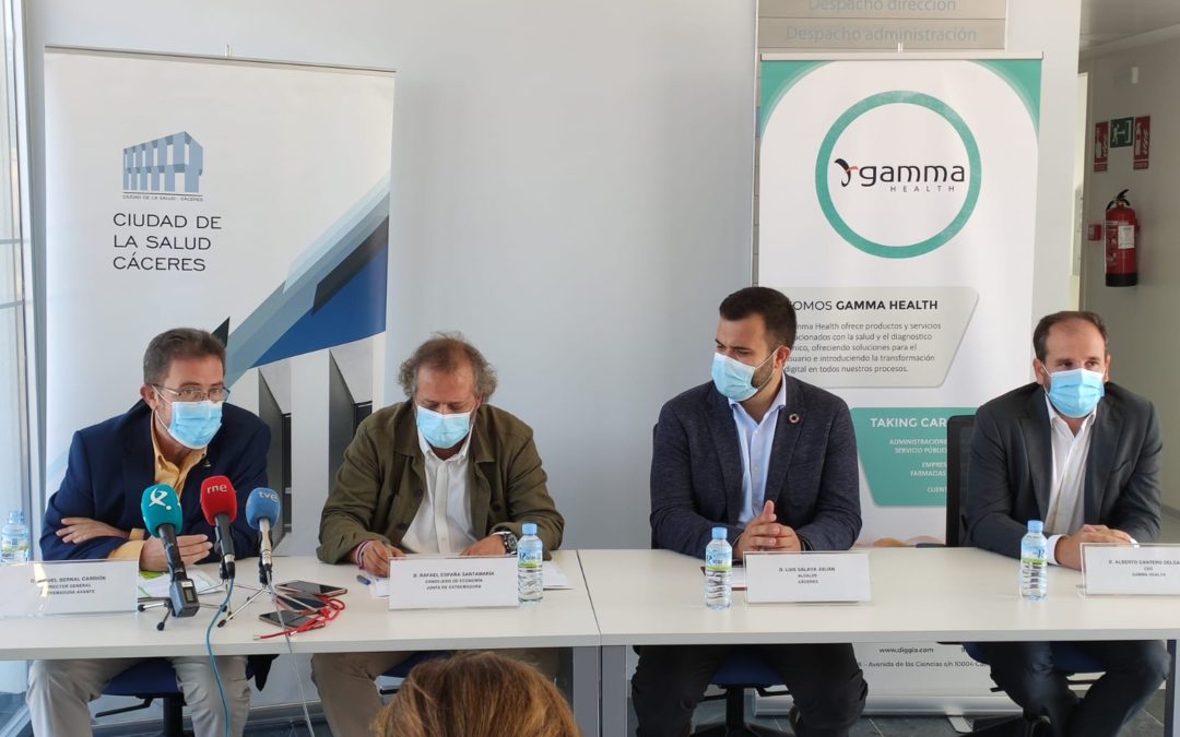 La Junta de Extremadura firma el contrato para la puesta en marcha de la Bioincubadora de la Ciudad de la Salud y la Innovación de Cáceres