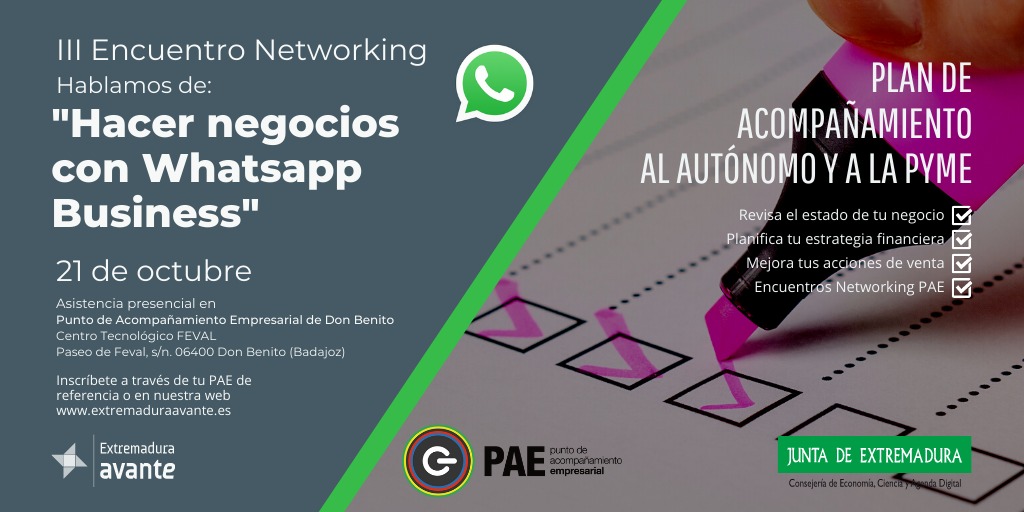 III Encuentro Networking "Hablamos de: Hacer negocios con WhatsApp Business"