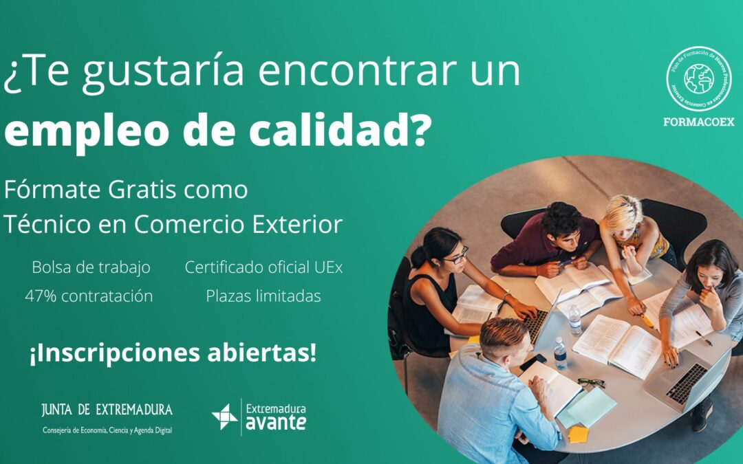 Extremadura Avante lanza un nuevo curso de formación online teórico-práctico sobre comercio exterior
