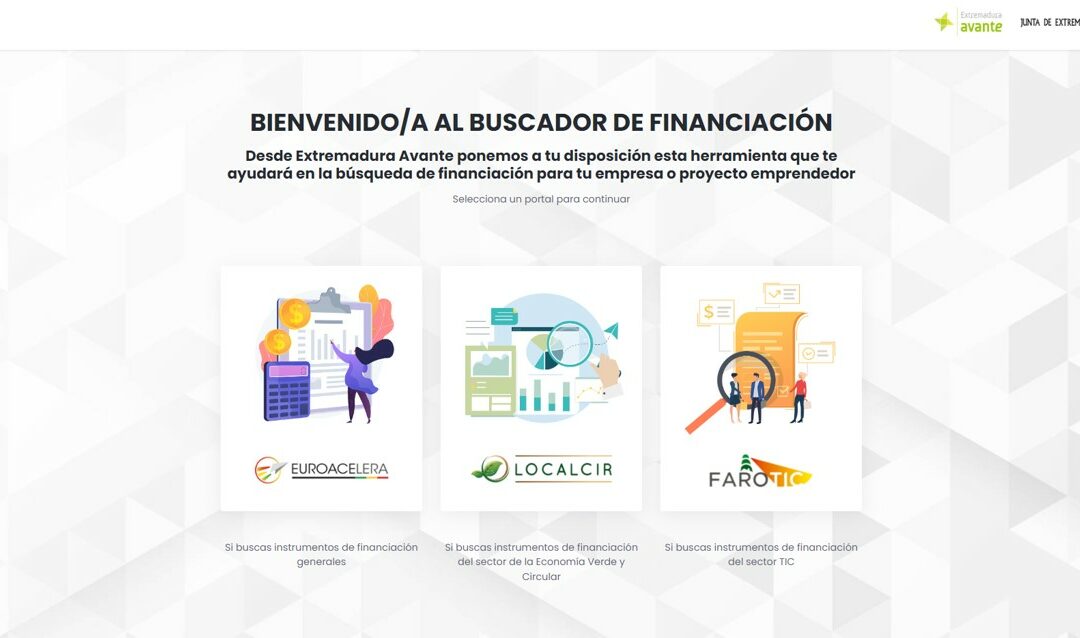 Extremadura Avante lanza una herramienta online para la búsqueda de instrumentos de financiación en la EUROACE