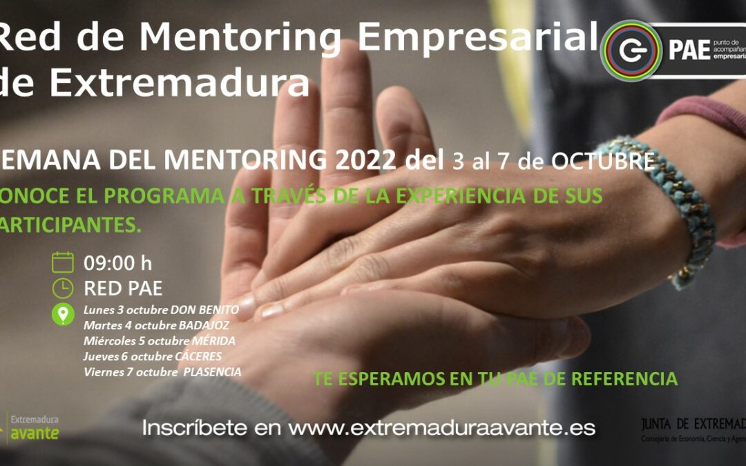 La Red de Puntos de Acompañamiento Empresarial organiza la Semana del Mentoring con experiencias reales de empresarios